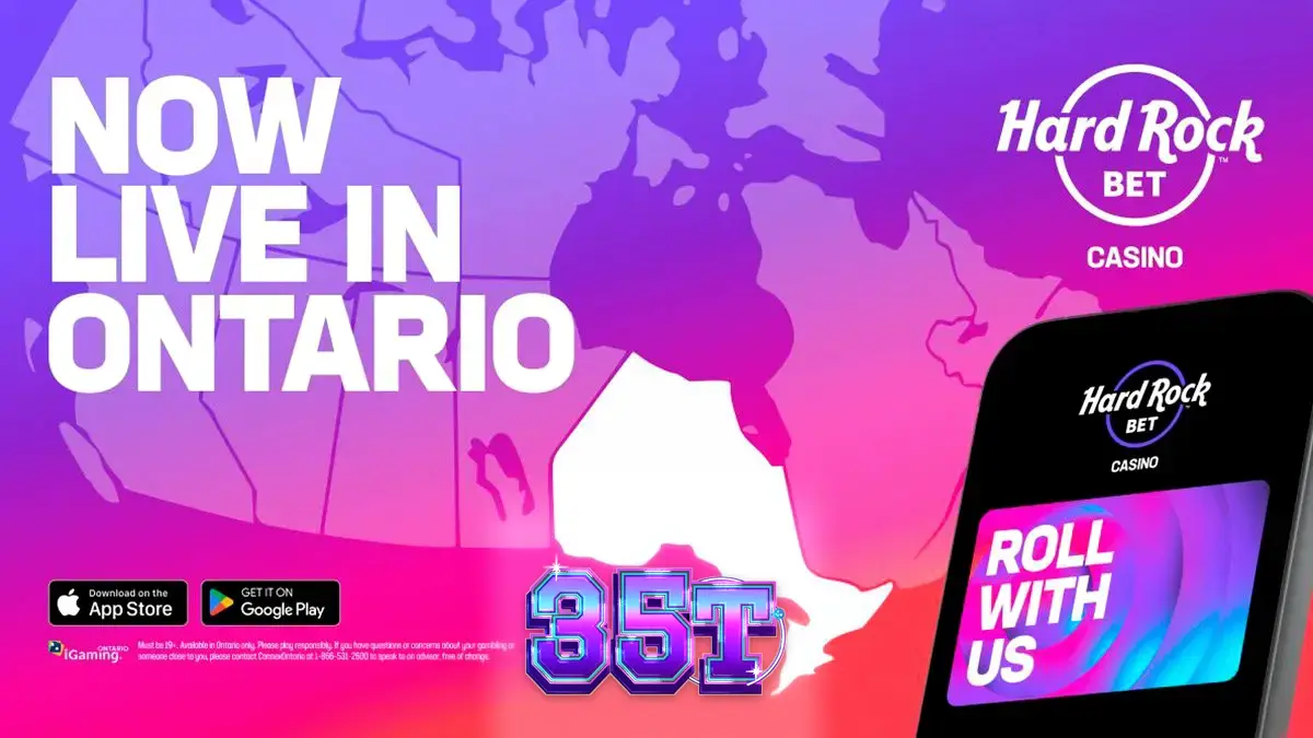 Interface do aplicativo Hard Rock Bet exibindo a seleção de jogos de cassino em um smartphone.